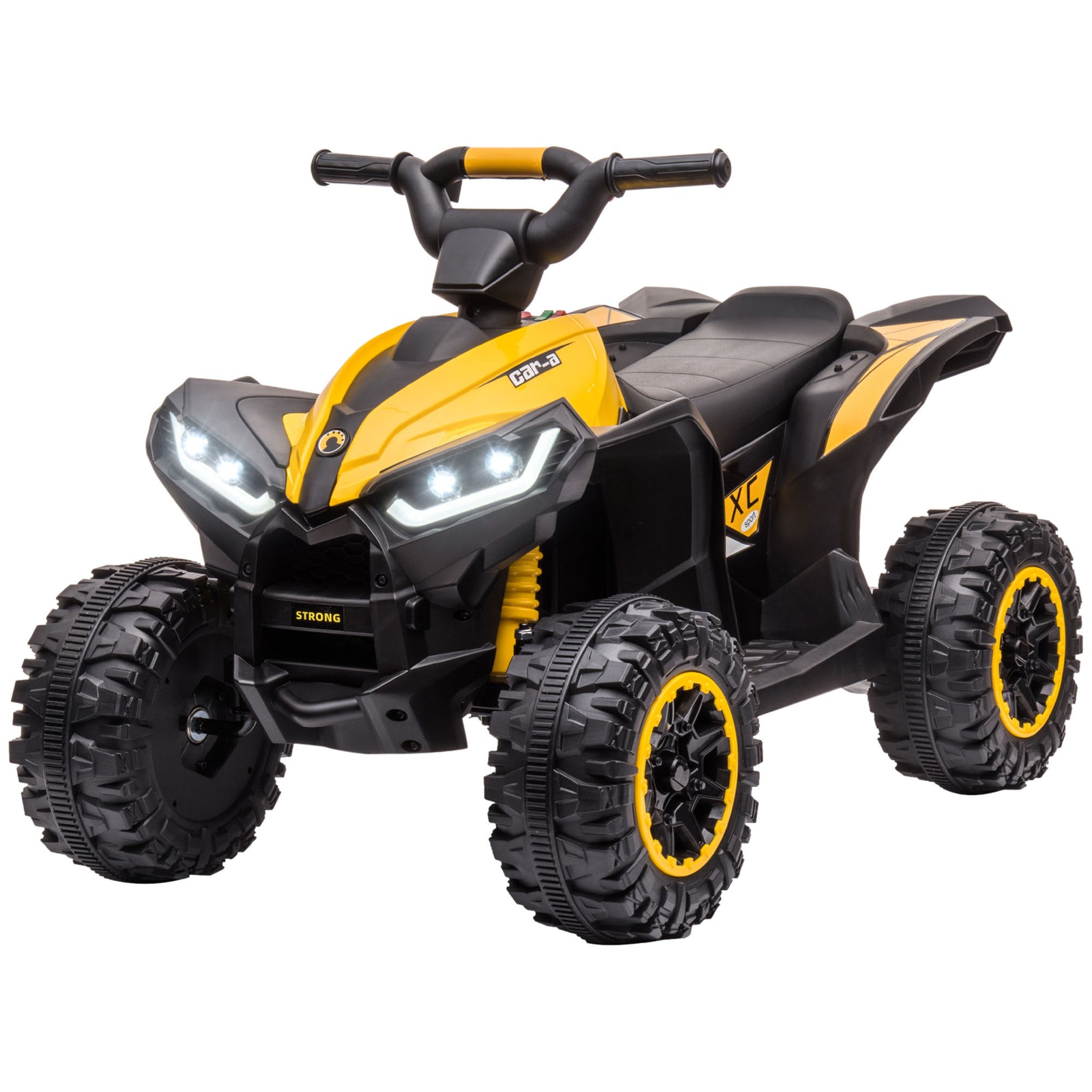 12v Electric Quad Bikes For Kids Ride On Car Atv Toy For 3-5 Years | Yellow