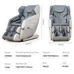 Zero Gravity Back Heated Full Body Massage Chair With Handheld Controller | White