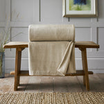 Snuggle Touch Microfibre Supersoft Fleece Throw | 140cm x 180cm | Beige