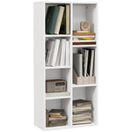 Bookcase Modern Bookshelf Cabinet For Home Office | One Size | White