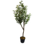 120cm Artificial Natural Look Olive Tree With Wooden Trunk