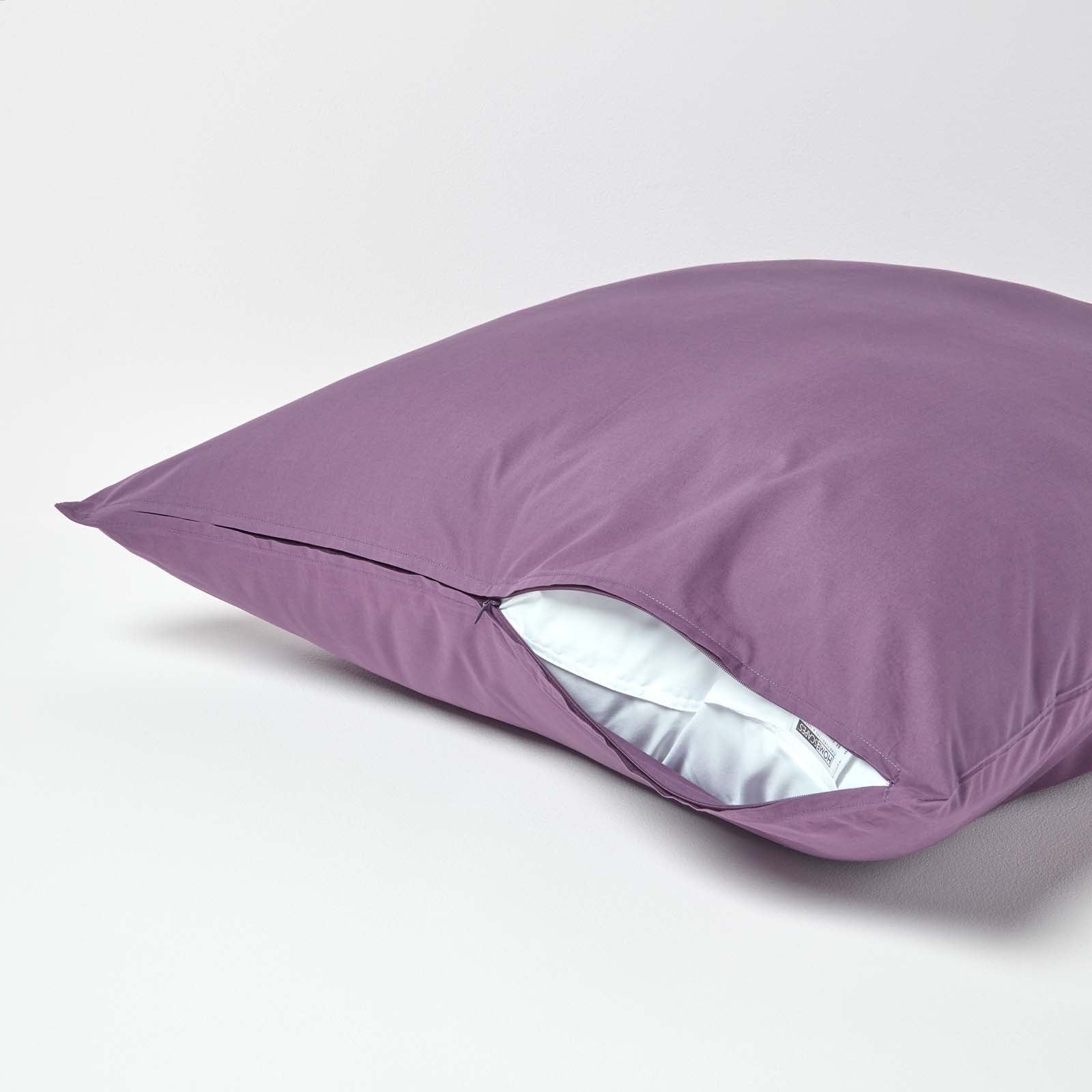 Continental Egyptian Cotton Pillowcase 200 Tc | 60cm x 60cm | Grape