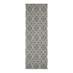 Riga 100% Cotton Printed Patterned Rug Hall Runner, 66 X 200 Cm | 200cm | Grey & White