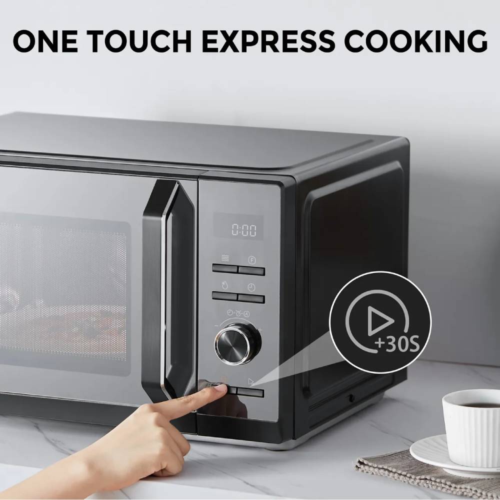 26l 4-in-1 Smart Combination Microwave Oven With App Control– Microwave, Grill, Air Fry & Convection Oven For Home Kitchen | Black