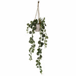90cm Artificial Potted Trailing Hanging Natural Look Plant Realistic - String Of Hearts
