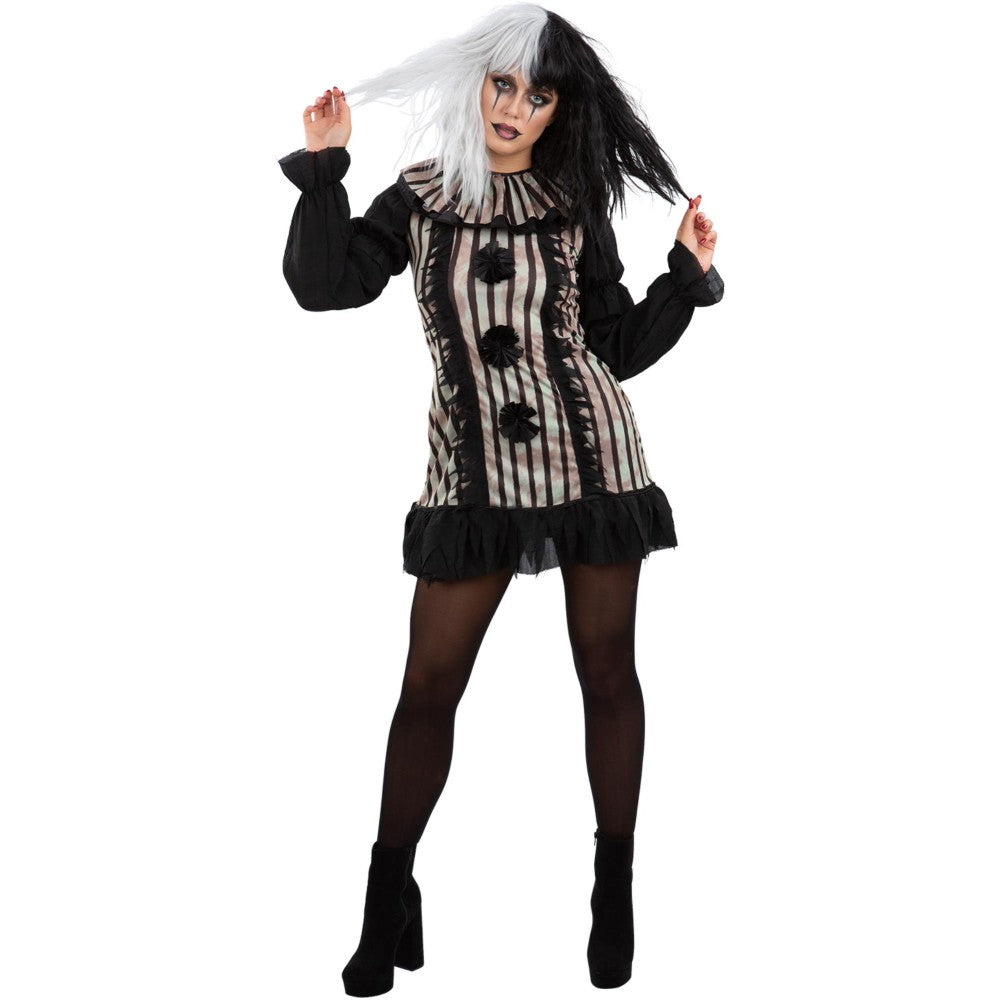 Dark Vintage Clown Costume | Medium