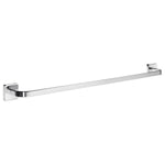 Polished Chrome Towel Rail Wall Mounted Bathroom Storage | 600mm Length | Polished Chrome