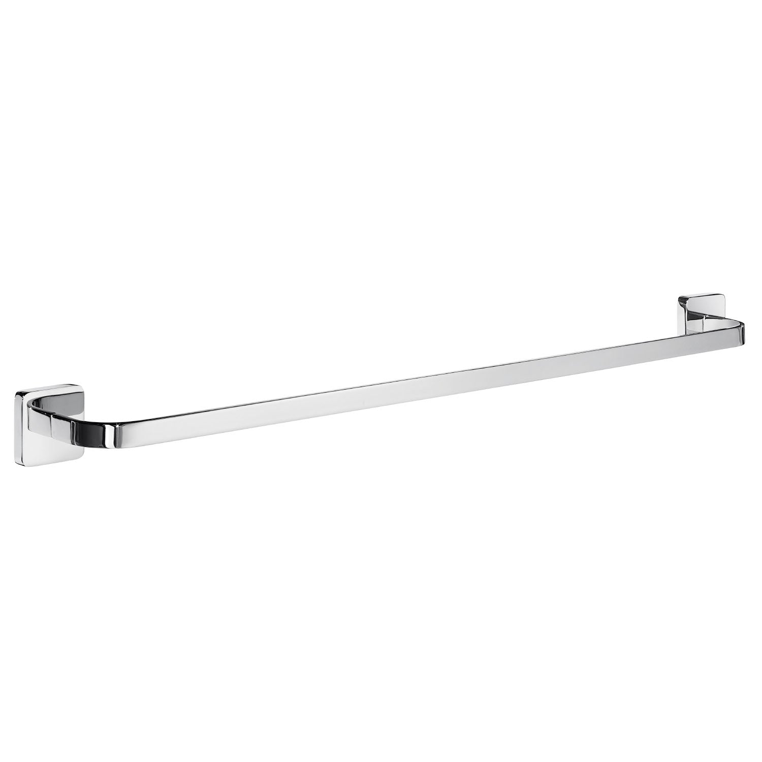 Polished Chrome Towel Rail Wall Mounted Bathroom Storage | 600mm Length | Polished Chrome