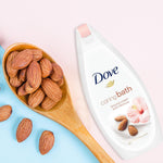 Caring Bath Almond Cream And Hibiscus Moisturising Cream Bath Soak, 3x450ml
