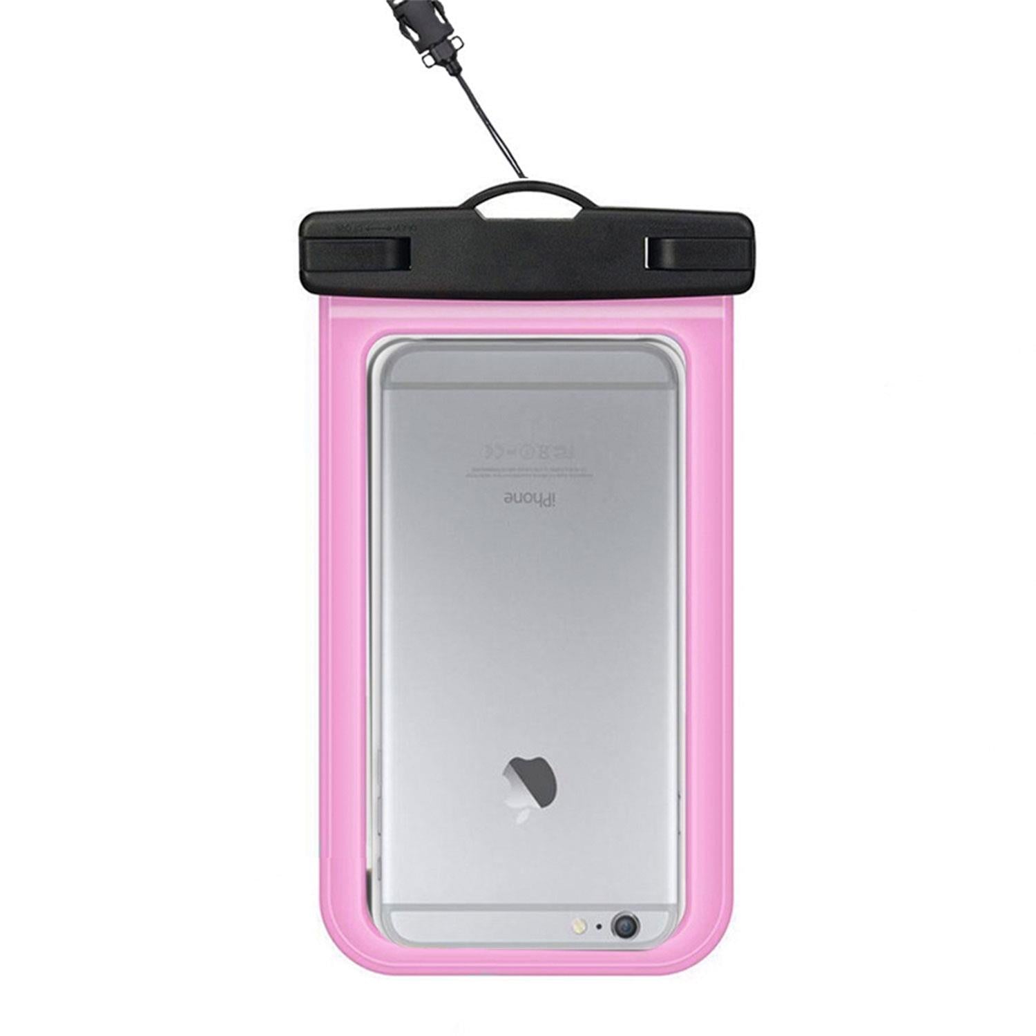 Waterproof Phone Pouch Dry Bag Compatible With Up To 5.5inch Screen | Pink