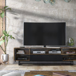Rift Tv Unit 200cm - Oak / Rustic | Dark Brown