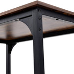Retro Dining Table Set With 2 Chairs | Brown