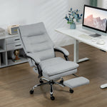 Microfibre Massage Office Chair Grey
