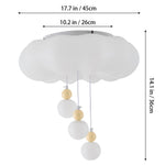 Modern Remote-controlled Ceiling Light With Pendant Decor