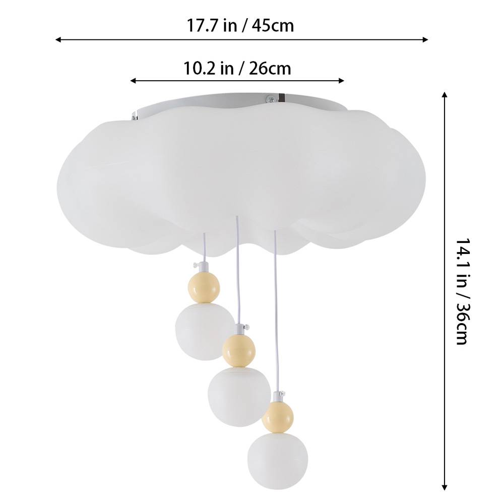 Modern Remote-controlled Ceiling Light With Pendant Decor