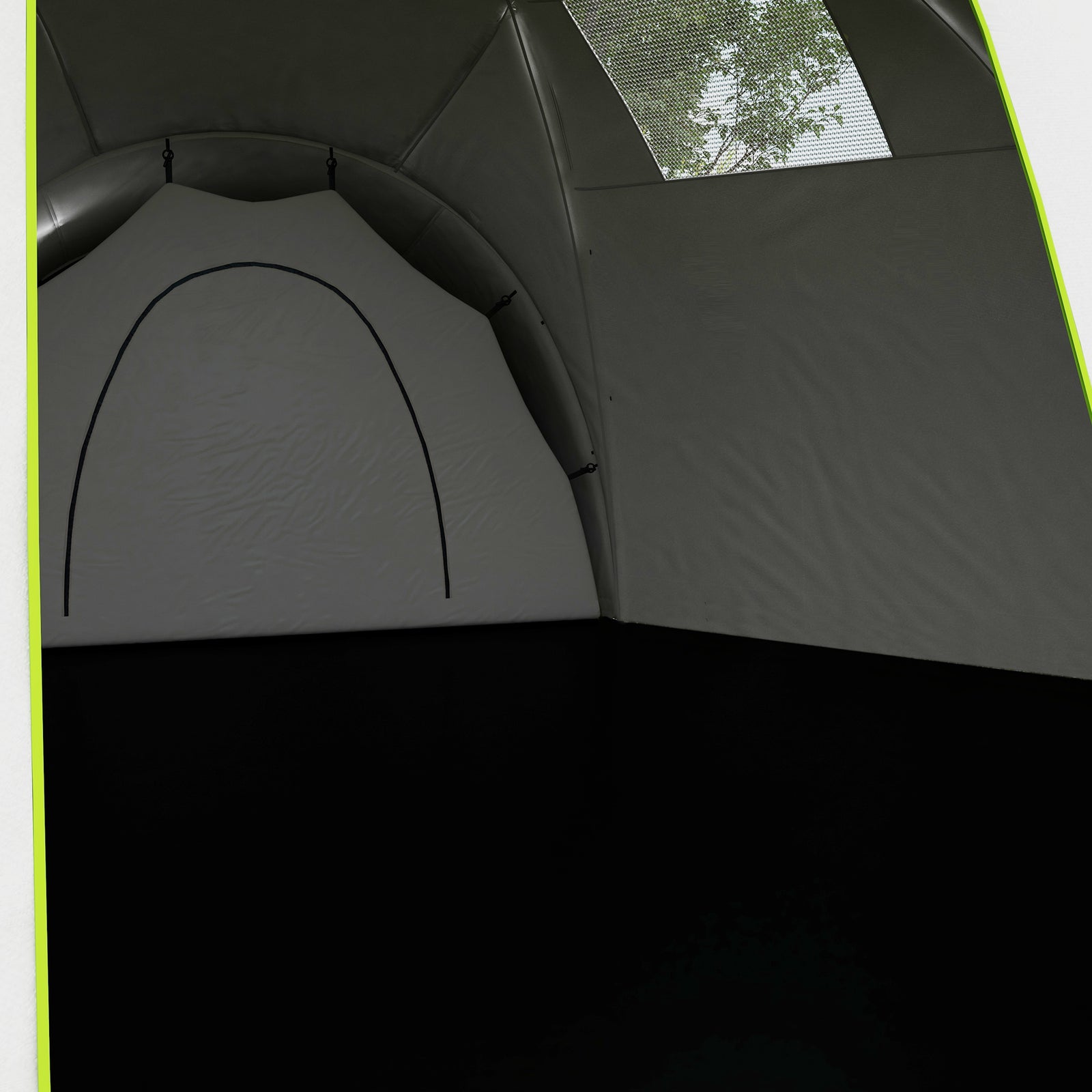 Large Camping Tent With Bedroom, Living Area, Porch For 6-9