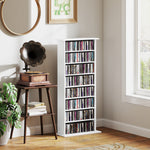 Cd Storage Unit Dvd Tower Blu-ray Storage Shelf For Office | Small | White