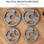 2" Olympic Weight Plates Set - 2 X 5kg | Silver
