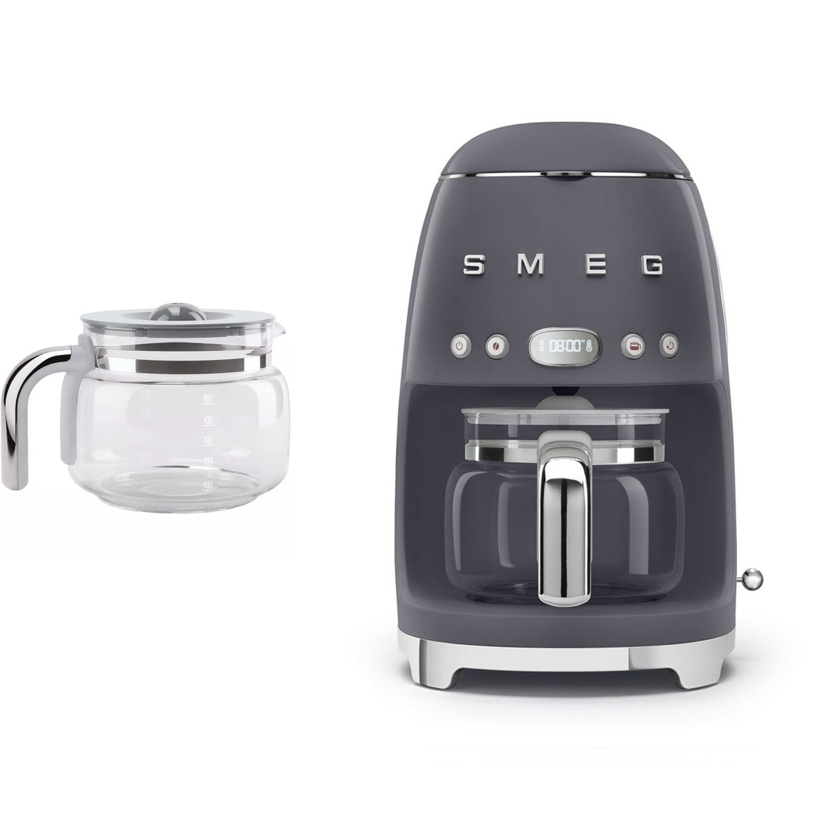 Dcf02 Drip Filter Coffee Machine With Spare Glass Carafe | Grey