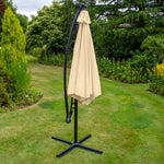 3m Led Cantilever Parasol | Beige
