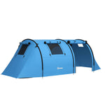 2 Room Camping Family Tent For 3-4 Man, 3000mm Waterproof | Sky Blue