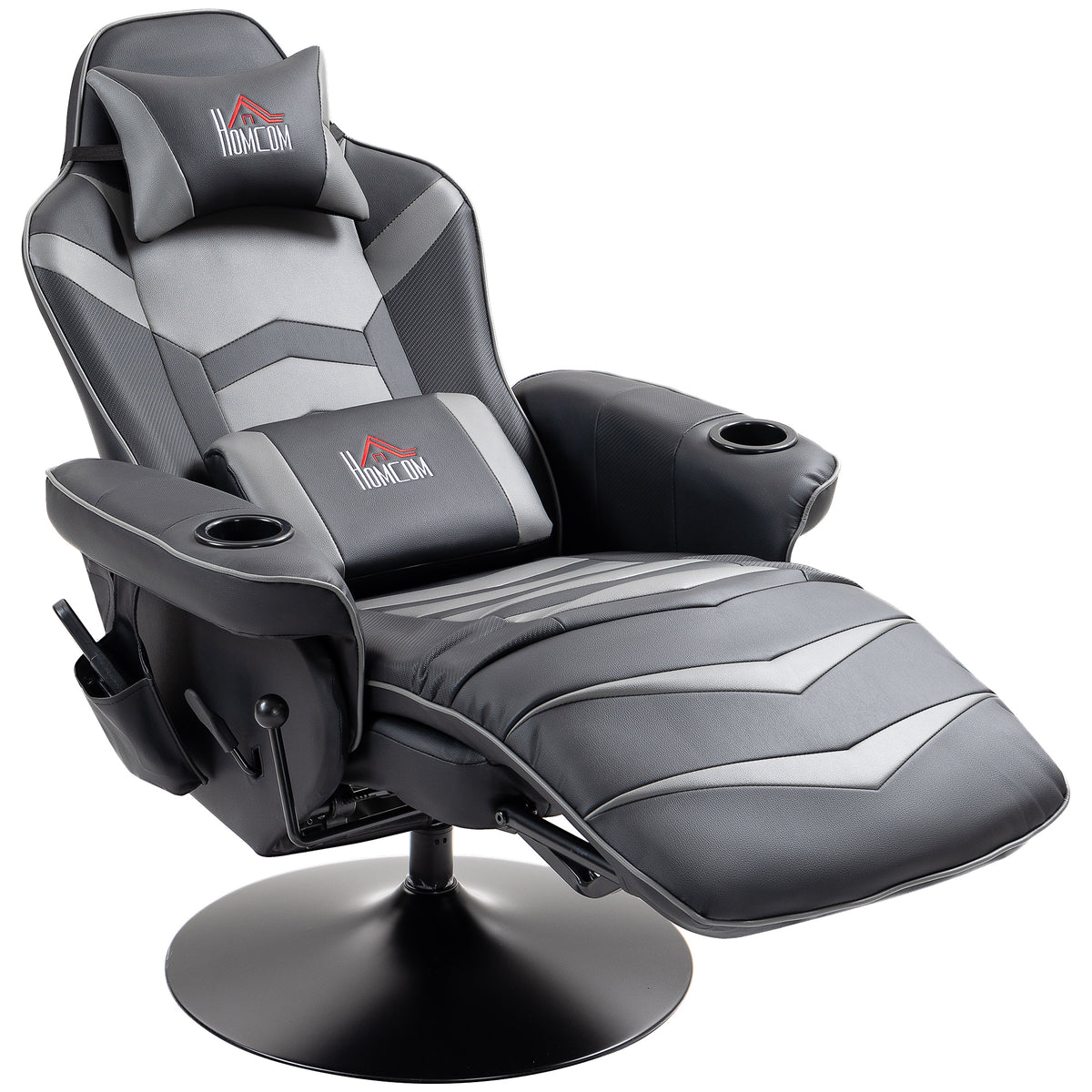 Massage Recliner Chair With Remote, Pu Leather Recliner