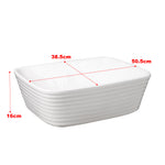 White Square Countertop Bathroom Sink Bowl Sink