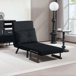 Click Clack Single Chair Bed Settee For Living Room | One Size | Black