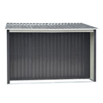 10.8 X 8.5ft Outdoor Garden Metal Storage Shed With Log Rack Weather-resistant Tool Firewood Storage