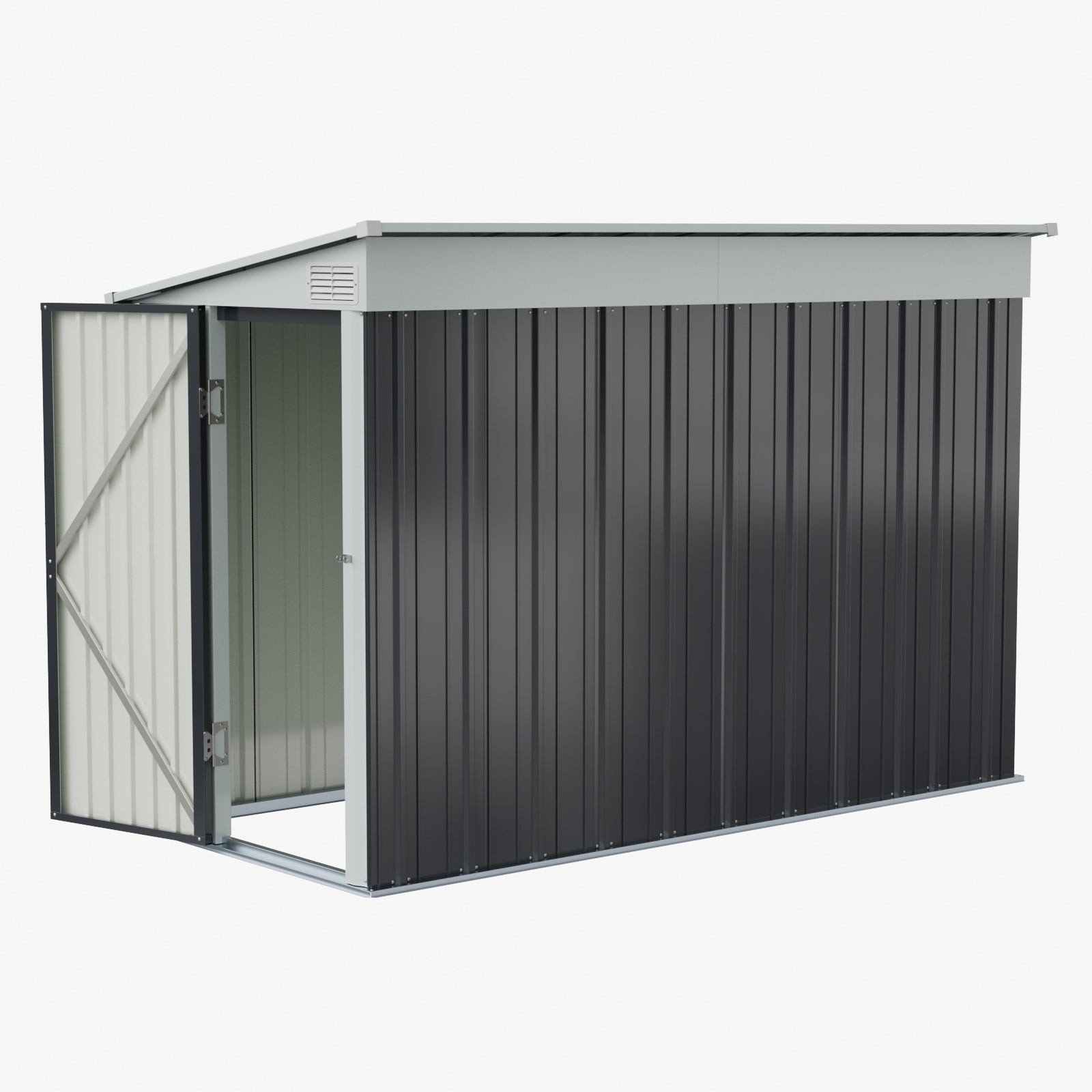 Breeins 4x9 Ft Pent Roof Garden Tool Shed Outdoor Patio Storage House