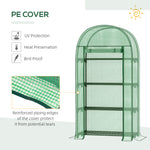80 X 49 X 160cm Mini Greenhouse Portable Green House With Shelf | Green