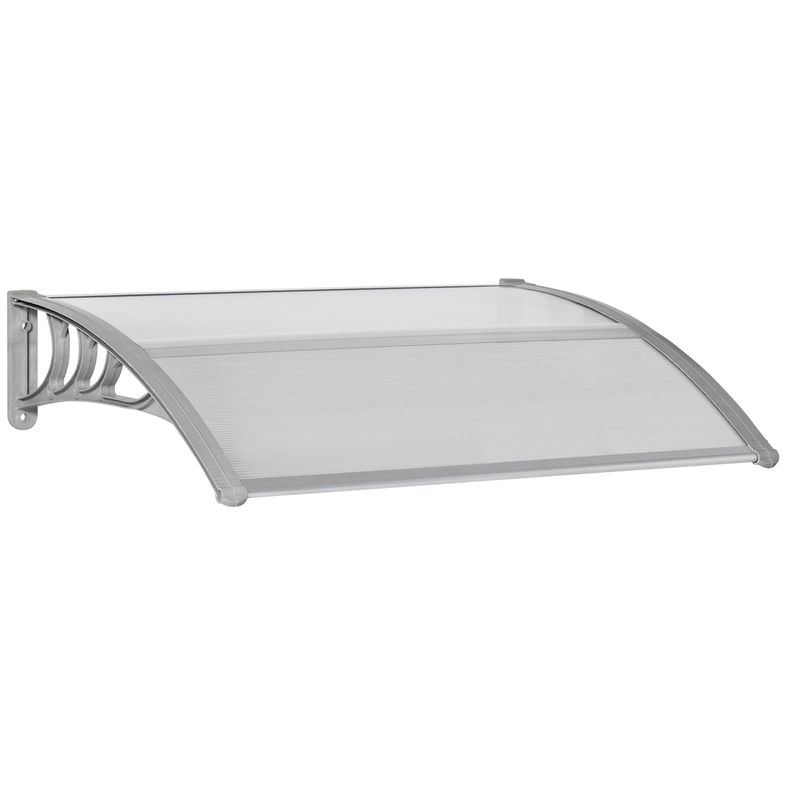 Door Canopy, Outdoor Rain Shelter, 100 X 75cm | White