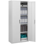 Lockable Metal Cabinet With 2 Doors Home Office