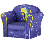 Kids Sofa Chair With Flamingo Design For Bedroom, Playroom | Blue