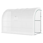 Backyard Nursery Greenhouse With Windows And Doors | White