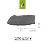 Rubber Garden Stepping Stones - Natural Stone | Set of 4 | Grey