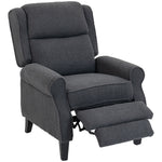 Recliner Armchair, Fabric Recliner Chair | Charcoal Grey