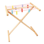 Wooden Children's Pretend Play Clothes Airer