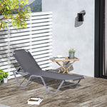Sun Lounger Recliner W/ 5-position Backrest