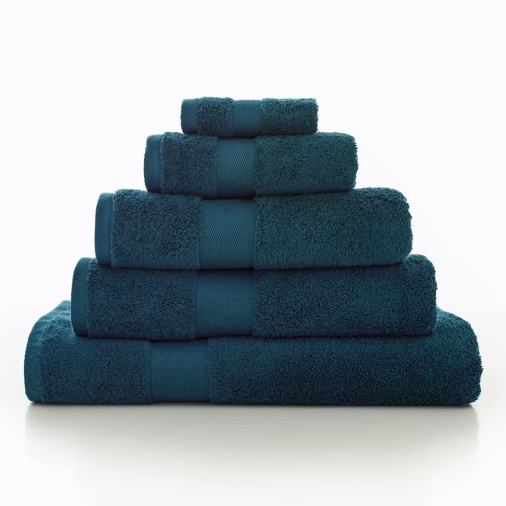 Egyptian Embrace Towels – 550gsm Egyptian Cotton, Fluffy Soft & Highly Absorbent | Face Cloth (x4) | Dark Blue