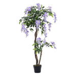 120cm H Artificial Flowers Plant In Pot For Home Decor Purple