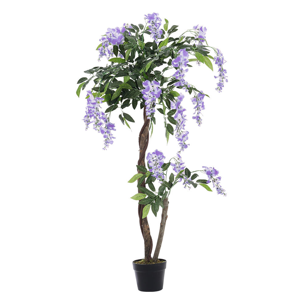 120cm H Artificial Flowers Plant In Pot For Home Decor Purple