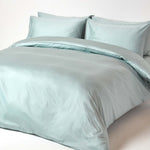 Organic Cotton Flat Sheet 400 Tc | King | Duck Egg Blue