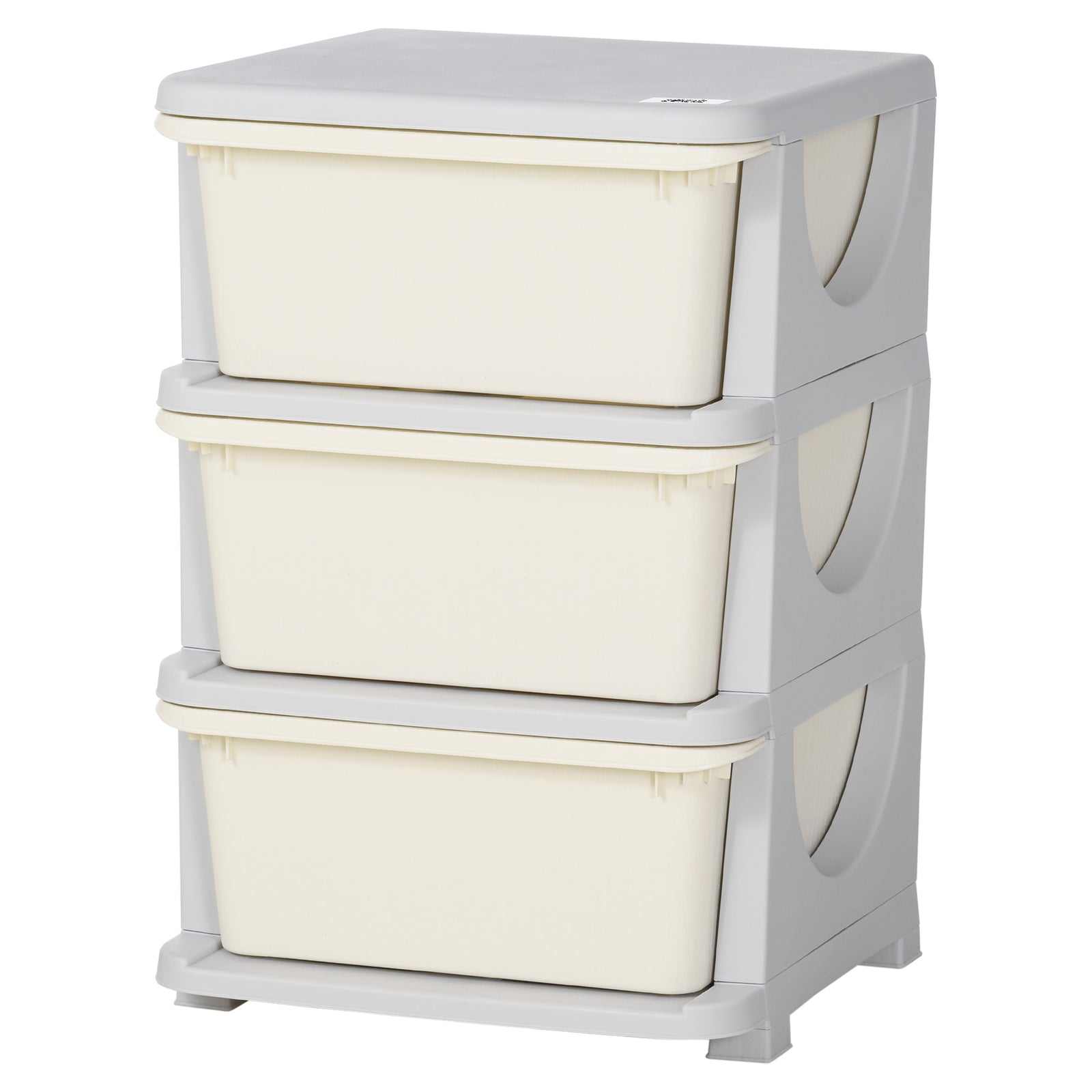 Kids Storage Units With Drawers 3 Or 6 Tier Chest Vertical Dresser Tower | Cream
