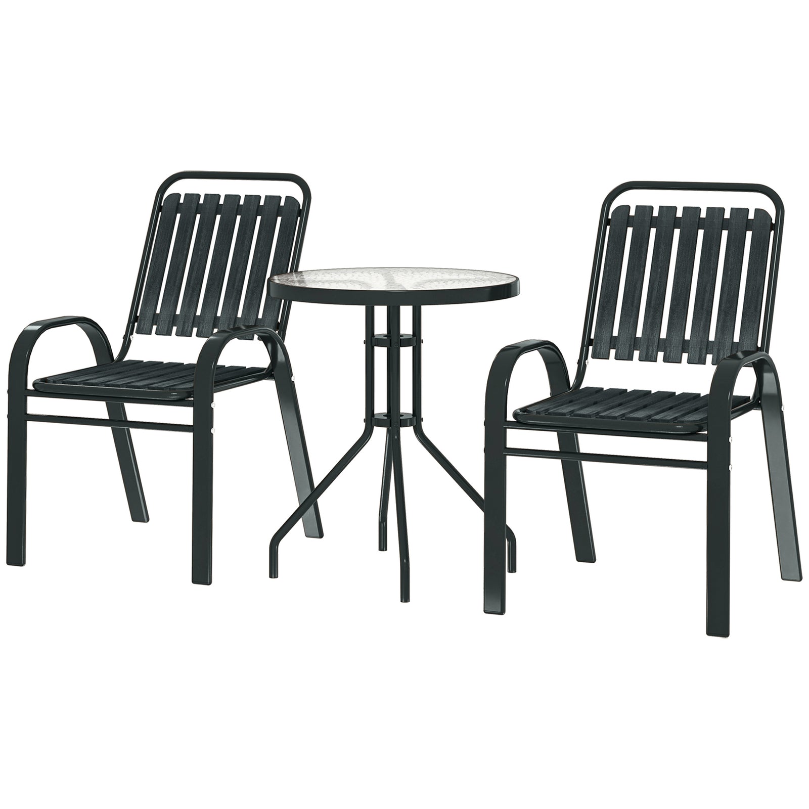 3-piece Garden Set | Charcoal Grey