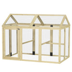 Pawhut Chicken Run, Wooden Chicken Coop W/ Combinable Design | Brown