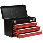 Lockable 3 Drawer Tool Chest With Ball Bearing Slide Drawers | Black