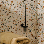 Toilet Brush, Matt Black, Wall-mounted, Glass And Metal,start Collection