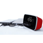 Cru-19 Digital Dual Alarm Clock | Red