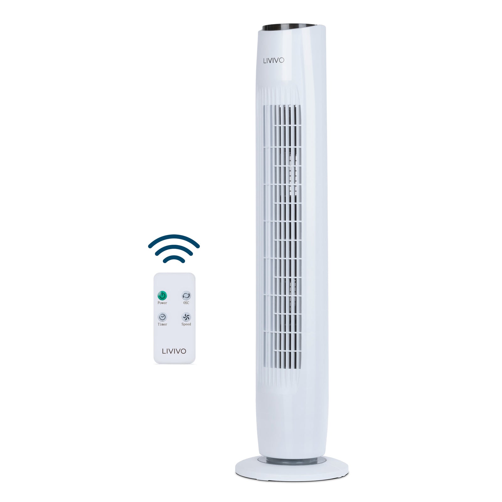 Livivo 32" Tower Fan - White